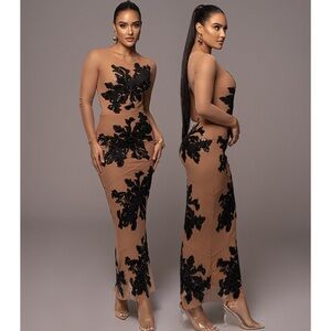 Sheer JLUXLABEL embellished set